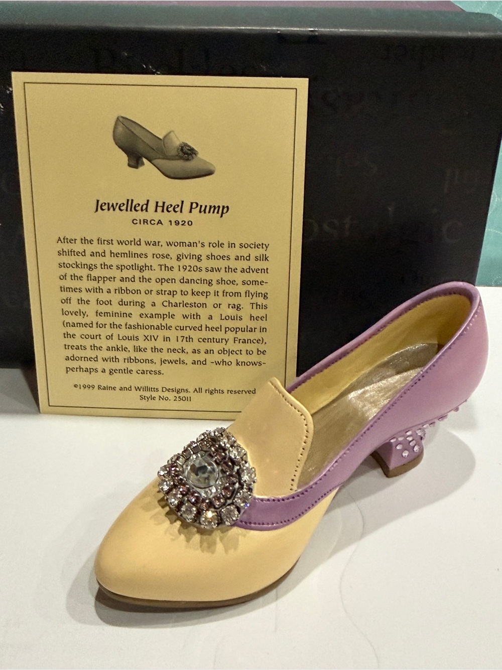 Just the Right Shoe “Jewelled Heel Pump” #25011 (1999) Collectible Shoe